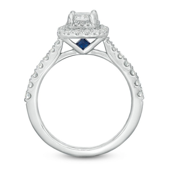 Vera Wang Love Collection 1.29 CT. T.W. Emerald-Cut Diamond Engagement Ring - Picture 2 of 10